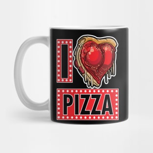 I love or I Heart Pizza Mug